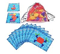 Byuexhp Set di giocattoli subacquei subacquei per bambini, 40 geometrici a sette colori e 18 carte , regalo per feste in piscina 5-12 anni