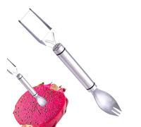 Byuexhp Strumento per Tagliare Anguria e Affettatore | Gadget 2 in 1 tagliafrutta con forchetta | Tagliafrutta in Acciaio Inossidabile | Per anguria, mango, pitaya, papaya, e per uso domestico,