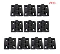 BYUTFA 10 Pezzi Nero Nylon Plastica Cerniera per Cassetto Gioielli per Cerniere per Case per Scatola di Legno Armadietto Ferramenta per Mobili