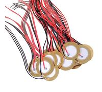 BYUTFA 15 Pz 20mm/27mm/35mm Piezo Disco Trasduttore Contatto Microfono Trigger Sensore Sonoro con Fili per Strumenti Acustici