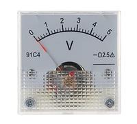 BYUTFA 91C4 per misuratore Misuratore di età da Pannello analogico Tipo Meccanico 3/5/10/15/20/30/50/100/150/250V 10 Stili