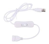BYUTFA Cavo di prolunga USB 2.0 Sicuro e Facile da Usare con Interruttore Compatibile con Tavolo/ventilatori/lampade/luci a LED