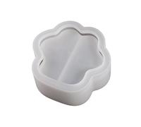 BYUTFA Contenitore per Zampa di Gatto 3D Stampo in Silicone Stampo in Resina epossidica Scatola di immagazzinaggio Strumento Artigianato in Gesso Forniture antiaderenti