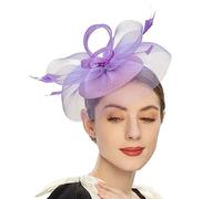 BYUTFA Copricapo Elegante Cappello da Fascinator Cappello da Fortino per Donna Cocktail Tea Party Copricapo Fascinator Francese Squisito per Matrimonio