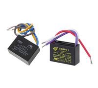 BYUTFA Nero CBB61 1.5uF+2.5uF 3 Fili 250V 50/60Hz Condensatore per Ventilatore da soffitto