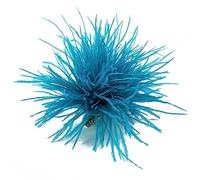 BYUTFA Spilla di piume Piume Corpetti Decorazioni di stoffa Materiale di piume di struzzo Spilla Spille Spille di piume per donna Uomo, lago Blu