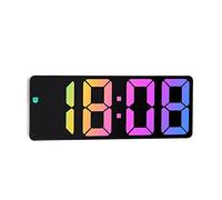 BYUTFA Sveglia Moderna Sveglia a Specchio a LED Orologi Elettronici Digitali con Snooze e Dimmer Automatico modalità Regolabile Luminosità Alimentazione USB