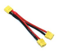 BYUTFA XT60 Cavo connettore Batteria Parallelo Prolunga Sdoppiatore a Y Filo in Silicone 1 Femmina 2 Maschio o 1 Maschio 2 Femmina