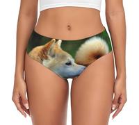 BYwenhopnbs Akita Inu Bokeh Pets Dogs Akita Inu, slip da donna con tasca di supporto, comodo e morbido, biancheria intima da donna, Multicolore, 4XL
