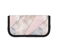 BYwenhopnbs Astuccio portapenne in tela con astuccio portapenne in marmo rosa misto oro, grande capacità, per ragazze