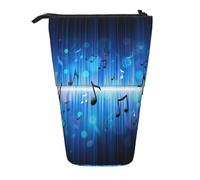 BYwenhopnbs Astuccio portapenne telescopico Blue Music Note