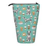 BYwenhopnbs Astuccio portapenne telescopico con simpatici dalmata Mint Coffee
