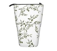 BYwenhopnbs Astuccio portapenne telescopico con supporto per alimenti e bevande disegnato a mano Olive Branch