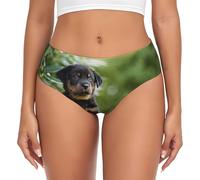 BYwenhopnbs Beauceron - Slip da donna con cane da pastore francese Beauceron nero, intimo morbido e comodo da donna, Multicolore, S