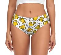 BYwenhopnbs Birra retrò dei Cartoni Animati, Slip di Supporto da Donna, Comodi e Morbidi, Biancheria Intima per Le Donne