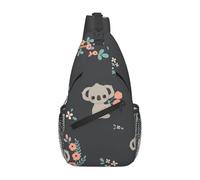 BYwenhopnbs Borsa a tracolla da uomo con simpatico koala in 3D, piccola borsa da viaggio a spalla.