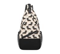 BYwenhopnbs Borsa a tracolla da uomo Sausage Dog, piccola borsa da viaggio a spalla.
