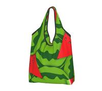 BYwenhopnbs Borsa tote pieghevole a forma di anguria, impermeabile, riutilizzabile, ideale per la spesa e i viaggi.