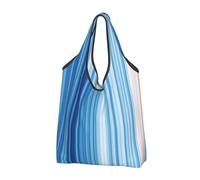 BYwenhopnbs Borsa tote pieghevole Climate Stripes, impermeabile, riutilizzabile, ideale per la spesa e i viaggi.