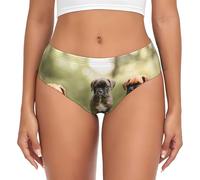 BYwenhopnbs Boxer Cani Cuccioli Animali Domestici Cani di Famiglia, Slip di Supporto da Donna Marsupio Morbido e Comodo Intimo per Donna