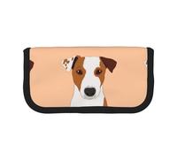 BYwenhopnbs Cane Jack Russell Terrier, astuccio portapenne di grande capacità, organizer per penne in tela per ragazze