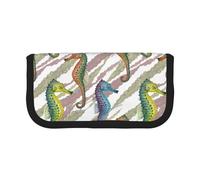 BYwenhopnbs Cavalluccio marino Laminaria, astuccio portapenne di grande capacità, organizer per penne in tela per ragazze