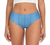 BYwenhopnbs Codice Binario Blu per Computer, Slip di Supporto da Donna, Comodi e Morbidi, per Donne