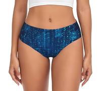 BYwenhopnbs Codice Binario Blu Programmatore, Slip di Supporto da Donna, Comodo e Morbido, Intimo per Donna