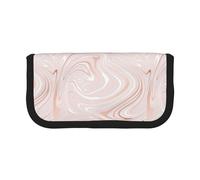 BYwenhopnbs Delicato marmo rosa di marmo con imitazione, astuccio portapenne di grande capacità, organizer per penne in tela per ragazze