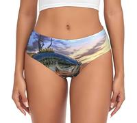 BYwenhopnbs Fish Go Fishing, slip da donna con tasca comoda e morbida biancheria intima da donna, Multicolore, 4XL