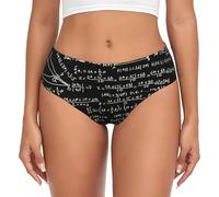 BYwenhopnbs Formula matematica, slip di supporto da donna con tasca comoda e morbida biancheria intima per le donne, Multicolore, S
