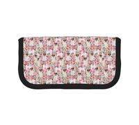 BYwenhopnbs Jack Russell Lilac Vintage Florals, astuccio portapenne di grande capacità, organizer per penne, astuccio portapenne in tela per ragazze