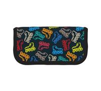 BYwenhopnbs Pattini colorati e luminosi, astuccio portapenne di grande capacità, organizer per penne in tela per ragazze