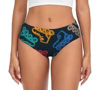 BYwenhopnbs Pattini Colorati e Luminosi, Slip di Supporto da Donna, Comodi e Morbidi, Biancheria Intima per Donna