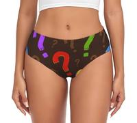 BYwenhopnbs Punto interrogativo colorato, Slip di Supporto da Donna, Comodi e Morbidi, Biancheria Intima per Donna