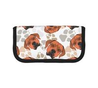 BYwenhopnbs Rhodesian Ridgeback con amore, astuccio portapenne di grande capacità, organizer per penne in tela per ragazze