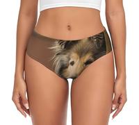 BYwenhopnbs Rough Collie Lassie Dogs Big Fluffy Dogs Pets, slip da donna di supporto con tasca comoda e morbida biancheria intima da donna, Multicolore, 3XL