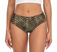 BYwenhopnbs Safari Africano Nero Oro Pitone Pelle Animale Seppia, Slip di Supporto da Donna con Marsupio Intimo Morbido e Comodo per Donna
