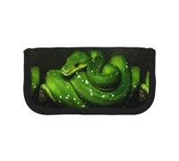 BYwenhopnbs Serpente verde rettile, astuccio portapenne di grande capacità, organizer per penne in tela per ragazze