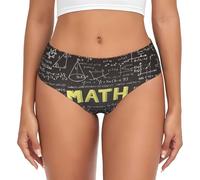 BYwenhopnbs Slip da donna per la matematica scolastica, con tasca comoda e morbida, biancheria intima da donna, Multicolore, 3XL