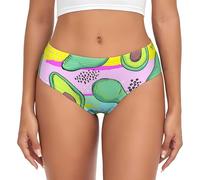 BYwenhopnbs Slip di Supporto da Donna con Disegno a Mano colorato di Avocado, Comodi e Morbidi, per la Biancheria Intima da Donna