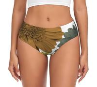 BYwenhopnbs Slip di Supporto da Donna con Margherite e gerbere Floreali, Colori Autunnali Moderni, Comodi e Morbidi, per la Biancheria Intima da Donna