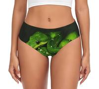 BYwenhopnbs Slip di Supporto da Donna, con Marsupio, Comodi e Morbidi, in Tessuto Rettile Verde Serpente