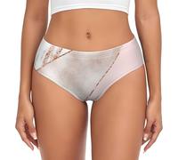 BYwenhopnbs Slip di Supporto da Donna in Marmo Rosa Misto Oro, Comodi e Morbidi, per la Biancheria Intima da Donna