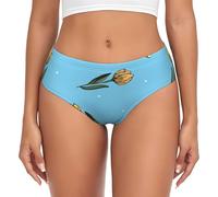 BYwenhopnbs Tulipani gialli disegnati a mano, slip di supporto da donna, comodi e morbidi, biancheria intima da donna, Multicolore, S