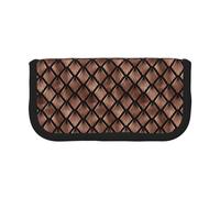 BYwenhopnbs Ventagli Art Déco in oro rosa su nero, astuccio portapenne di grande capacità, organizer per penne, astuccio portapenne in tela per ragazze