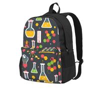 BYwenhopnbs Zaino da viaggio per la scuola di chimica e scienze per uomo e donna, zaino da college con 15 scomparti per laptop