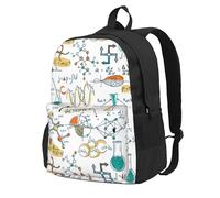 BYwenhopnbs Zaino da viaggio per la scuola, per uomini e donne, con scomparto per laptop da 15 pollici, per laboratorio scientifico, biologia e chimica.