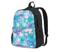 BYwenhopnbs Zaino da viaggio Rock Stars FlashSchool per uomo e donna, zaino da college con scomparto per laptop da 15 pollici