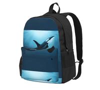 BYwenhopnbs Zaino da viaggio The Dreamer OrcaSchool per uomo e donna, con scomparto per laptop da 15 pollici